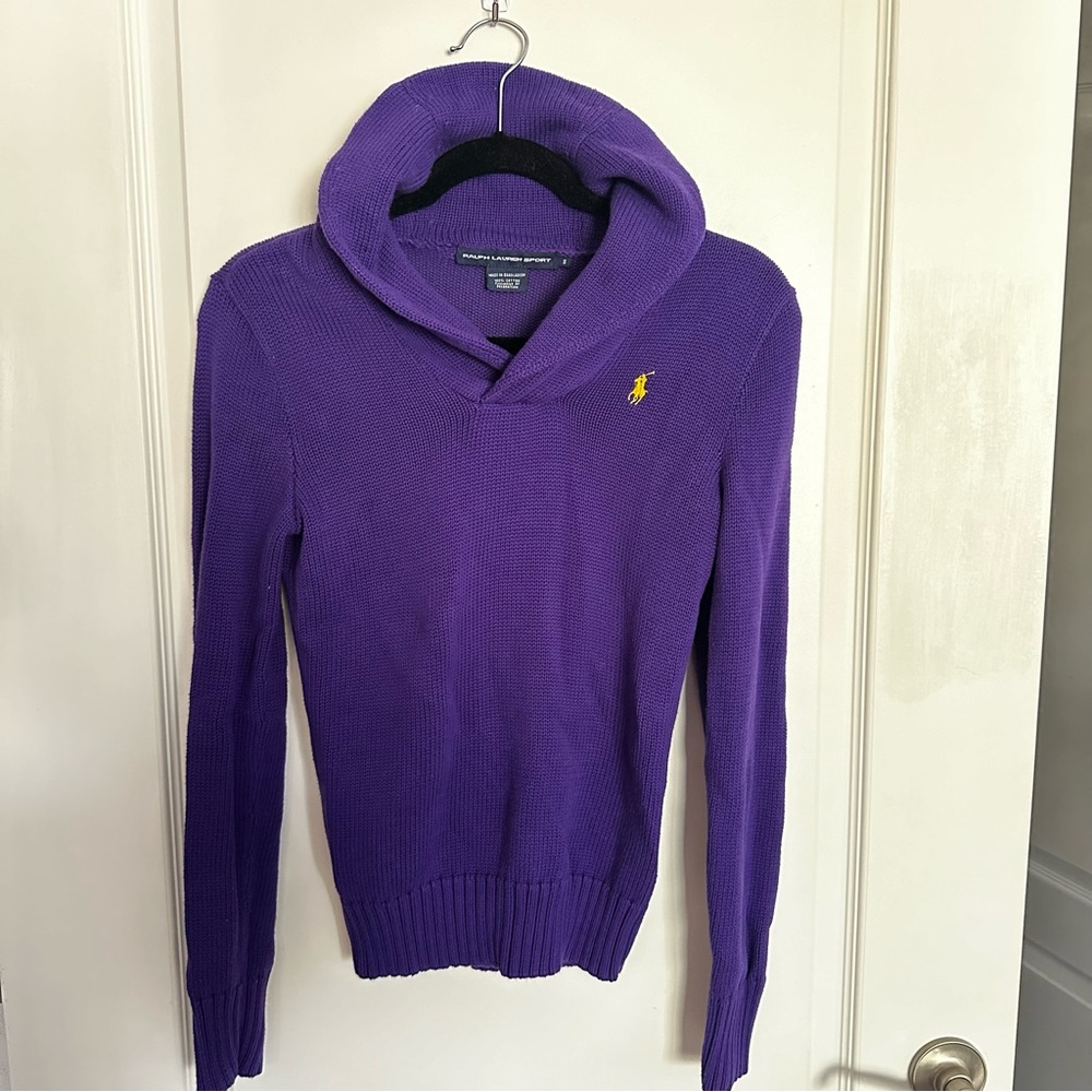 Ralph Lauren Sport Purple Sweater-Size Small